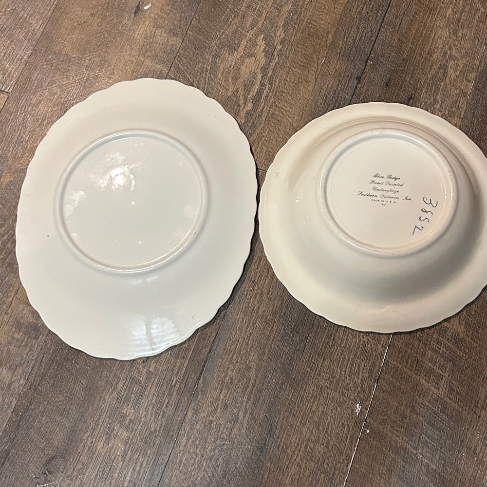 Blue Ridge Southern Potteries Ridge Daisy platter and Serving Bowl Hand Painted - Picture 4 of 10
